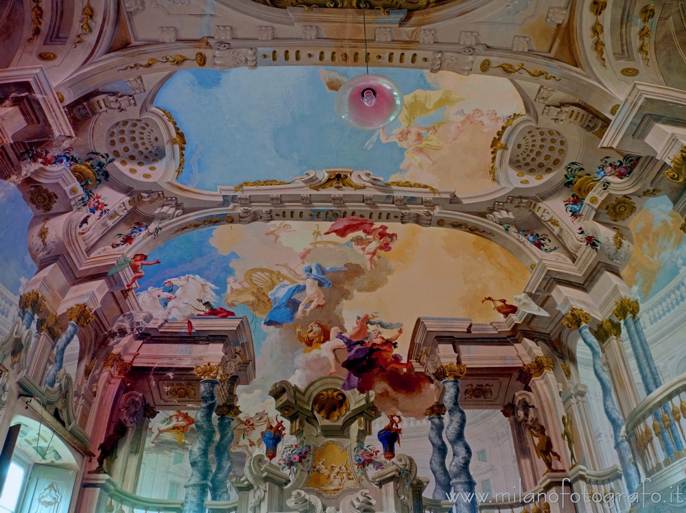 Bollate (Milan, Italy) - Fresco of the Fall of Phaeton in the Ballroom of Villa Arconati